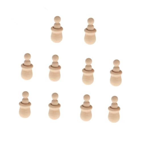 Operitacx 10 Stück Teiliges Unbehandelte Holzfiguren zum Bemalen DIY Holz Puppenfamilie aus Hochwertigem Naturholz für Kreative Holzdeko und Individuelle Bastelprojekte Operitacx 10 Stück Teiliges Unbehandelte Holzfiguren zum Bemalen DIY Holz Puppenfamilie aus Hochwertigem Naturholz für Kreative Holzdeko und Individuelle Bastelprojekte von Operitacx