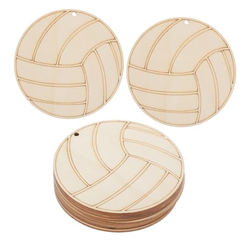 Operitacx 10 Stück Teiliges Unbehandelte Holzscheiben Volleyball Motive Naturbelassene DIY Holzstücke zum Bemalen Kreative Holzverzierungen für Partys und Deko Operitacx 10 Stück Teiliges Unbehandelte Holzscheiben Volleyball Motive Naturbelassene DIY Holzstücke zum Bemalen Kreative Holzverzierungen für Partys und Deko von Operitacx