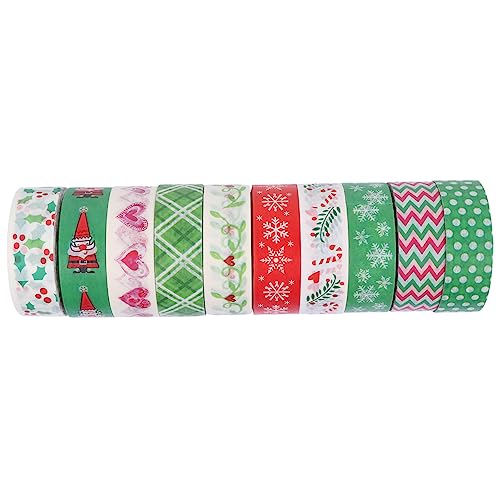 Operitacx 10 Stück Teiliges Washi Tape Set Weihnachtsdekoratives Reißbares Diy Klebeband für Scrapbooking Basteln Wandkunst Leicht Lang Handreißbar Geschenkidee für Familie und Freunde Operitacx 10 Stück Teiliges Washi Tape Set Weihnachtsdekoratives Reißbares Diy Klebeband für Scrapbooking Basteln Wandkunst Leicht Lang Handreißbar Geschenkidee für Familie und Freunde von Operitacx