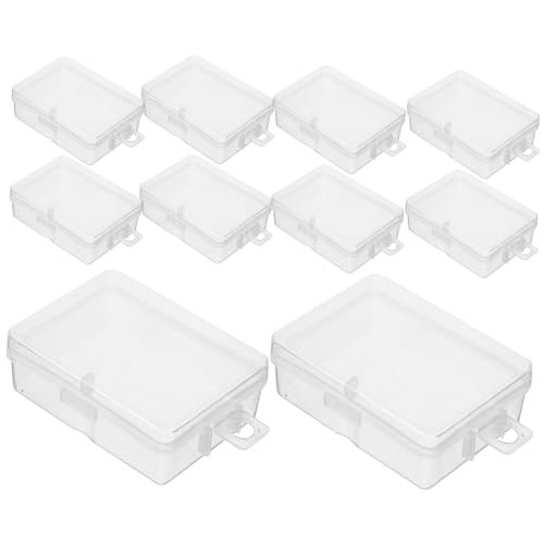 Operitacx 10 Stück Transparente Mini Aufbewahrungsboxen mit Schlossverschluss Kompakte Sortierbox für Schmuck Kleinteile und Pillen Vielseitige Organizer Boxen mit Klarem Sichtfenster Operitacx 10 Stück Transparente Mini Aufbewahrungsboxen mit Schlossverschluss Kompakte Sortierbox für Schmuck Kleinteile und Pillen Vielseitige Organizer Boxen mit Klarem Sichtfenster von Operitacx