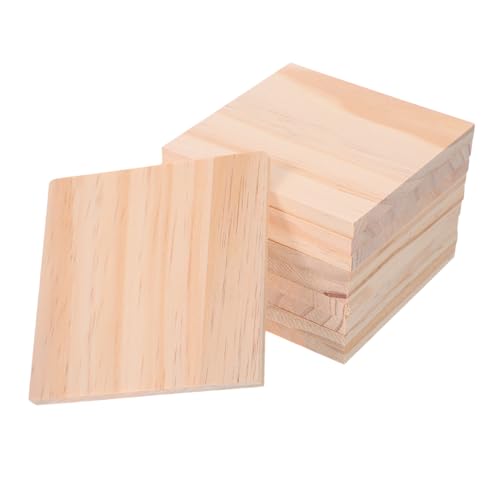 Operitacx 10 Stück Unbehandelte Quadratische Holzblöcke für Holzschnitzerei Malerei DIY Bastelprojekte Natürliche Holzplatten für Vielseitige Handwerksarbeiten Operitacx 10 Stück Unbehandelte Quadratische Holzblöcke für Holzschnitzerei Malerei DIY Bastelprojekte Natürliche Holzplatten für Vielseitige Handwerksarbeiten von Operitacx
