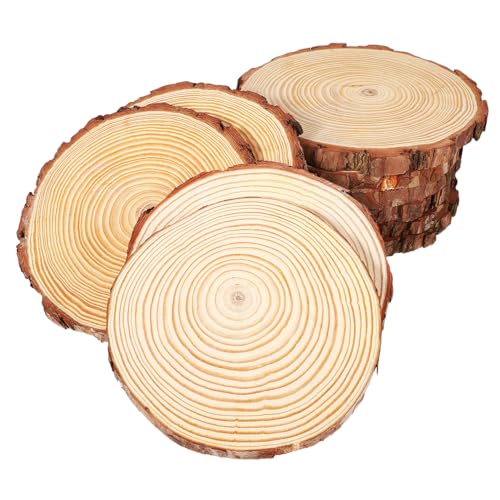 Operitacx 10 Stück Unbehandelte Runde Holzscheiben für DIY Handwerk Kreative Malprojekte und Rustikale Wohnkultur für Hochzeiten und Besondere Anlässe Operitacx 10 Stück Unbehandelte Runde Holzscheiben für DIY Handwerk Kreative Malprojekte und Rustikale Wohnkultur für Hochzeiten und Besondere Anlässe von Operitacx