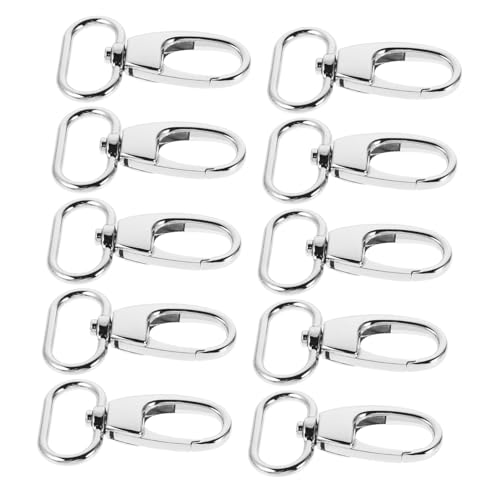 Operitacx 10 Stück Zinklegierung Karabinerhaken Schwenkverschluss für DIY Schlüsselanhänger und Taschen Elegantes Design Vielseitig Einsetzbar Innendurchmesser Langlebig und Sicher Operitacx 10 Stück Zinklegierung Karabinerhaken Schwenkverschluss für DIY Schlüsselanhänger und Taschen Elegantes Design Vielseitig Einsetzbar Innendurchmesser Langlebig und Sicher von Operitacx