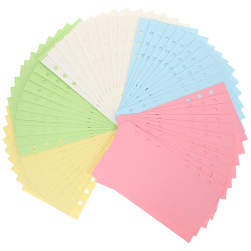 Operitacx 100 Blatt Blanko Nachfüllpapier Gelocht Ringbucheinlagen Bunte Loseblattblätter für Planer Journal Notizheft Nachfüllung Schreibblock Ersatz Operitacx 100 Blatt Blanko Nachfüllpapier Gelocht Ringbucheinlagen Bunte Loseblattblätter für Planer Journal Notizheft Nachfüllung Schreibblock Ersatz von Operitacx