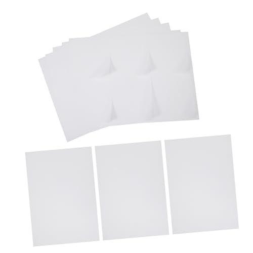 Operitacx 100 Blatt Selbstklebendes Etikettenpapier Wasserfestes Aufkleberpapier Klares Wasserdichtes Aufkleberpapier Vinyl -aufkleberpapier Glänzend Selbstklebendes Kupferplattenpapier von Operitacx