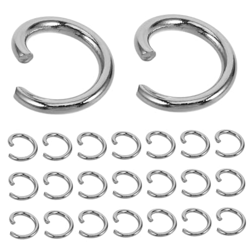 Operitacx 100 Stck Teiliges Sprungringe Langlebig und Glänzend Elektroplattiert Offene Schlüsselringe für Schlüsselanhänger Armbänder und DIY Schmuckherstellung von Operitacx