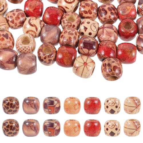 Operitacx 100 Stück 10 Mm Haarperlen Dreadlock-Perlen Holz Lose Perlen Zur Schmuckherstellung Zopfperlen Dreadperlen Holzhaarperlen Zopfschmuck Operitacx 100 Stück 10 Mm Haarperlen Dreadlock-Perlen Holz Lose Perlen Zur Schmuckherstellung Zopfperlen Dreadperlen Holzhaarperlen Zopfschmuck von Operitacx