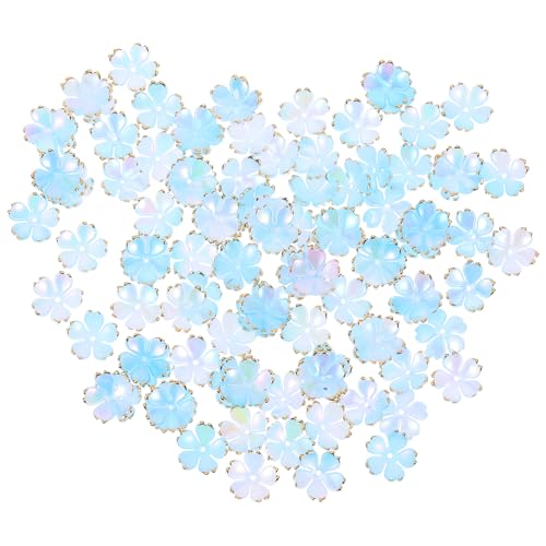 Operitacx 100 Stück Acryl Blumenperlenkappen Kirschblüten Blumenperlen Acryl Mini Abstandshalter Charms Für Die Herstellung Von Schmuck Armbändern Und von Operitacx