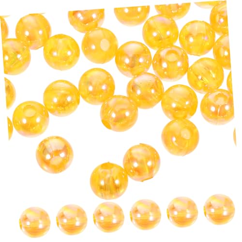 Operitacx 100 Stück Acrylperlen Orange Dekorative Bastelperlen für Schmuckherstellung Armbänder und Haaraccessoires Langlebig und Vielseitig Einsetzbar von Operitacx