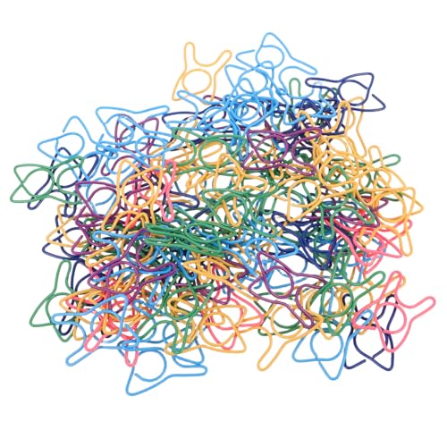 Operitacx 100 Stück Bunte Mini Büroklammern Zahnförmig Metall Papierklammern für Planer Scrapbooking Schule Büro Organisation Farbenfrohe Sortierclips von Operitacx