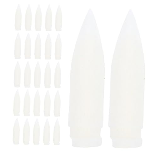Operitacx 100 Stück Ersatzspitze für Markierstifte Ersatzspitzen für Farbstifte Ersatzmarkierungsspitzen Ersatzspitzen für Lackmarker Spitzen für Farbmarker Marker -Stiftnibs Nylon Weiß von Operitacx