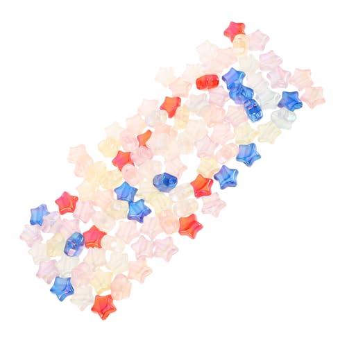 Operitacx 100 Stück Gefrertete Sternperlen Perlenabstandshalter für Armbänder Zugesperrte lose Perle gefrostete Perlen Sternperlen-Anhänger Formperlen für Armbänder lose Kugelperlen Plastik Operitacx 100 Stück Gefrertete Sternperlen Perlenabstandshalter für Armbänder Zugesperrte lose Perle gefrostete Perlen Sternperlen-Anhänger Formperlen für Armbänder lose Kugelperlen Plastik von Operitacx