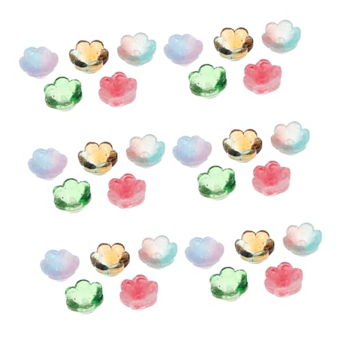 Operitacx 100 Stück Glasperlen Charms mit Farbverlauf Blütenformige Glasperlen für Halsketten DIY Schmuck Perlen in Bunt für Armbänder und Ohrringe Leicht und Langlebig zum Selbermachen Operitacx 100 Stück Glasperlen Charms mit Farbverlauf Blütenformige Glasperlen für Halsketten DIY Schmuck Perlen in Bunt für Armbänder und Ohrringe Leicht und Langlebig zum Selbermachen von Operitacx