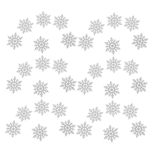 Operitacx 100 Stück Glitzer Schneeflocken Aufnähen DIY Material für Haarclips Kleidung Patches Basteln Scrapbooking Weihnachtsdeko Weiß Operitacx 100 Stück Glitzer Schneeflocken Aufnähen DIY Material für Haarclips Kleidung Patches Basteln Scrapbooking Weihnachtsdeko Weiß von Operitacx