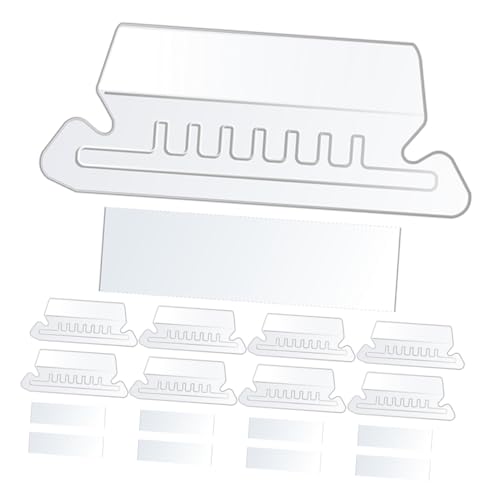 Operitacx 100 Stück Hängende Datei Registerkarten Abnehmbare Beschriftbare PVC Labels für Ordner Transparente Etiketten zur Einfachen Identifikation von Dokumenten im Büro Hause von Operitacx