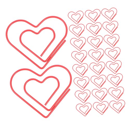 Operitacx 100 Stück Herzförmige Metallklammern Rot Büroklammern Für Notizen Und Scrapbooking Charmante Liebe Design Paper Clips Für Schreibtisch Organisation Und Reise Operitacx 100 Stück Herzförmige Metallklammern Rot Büroklammern Für Notizen Und Scrapbooking Charmante Liebe Design Paper Clips Für Schreibtisch Organisation Und Reise von Operitacx