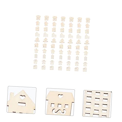 Operitacx 100 Stück Holzscheiben Hausform DIY Holzstücke für Basteln Bemalen Holzhaus Deko Stabile Natürliche Holzteile für Kreative Handarbeiten und Kindergartenprojekte Operitacx 100 Stück Holzscheiben Hausform DIY Holzstücke für Basteln Bemalen Holzhaus Deko Stabile Natürliche Holzteile für Kreative Handarbeiten und Kindergartenprojekte von Operitacx