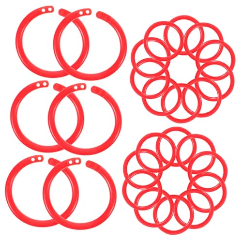 Operitacx 100 Stück Kunststoff Buchbinderinge Innen Flexible Bruchsichere Loseblatt Ringe Rot Praktisch für Scrapbook Karteikarten und Diy Bastelprojekte Operitacx 100 Stück Kunststoff Buchbinderinge Innen Flexible Bruchsichere Loseblatt Ringe Rot Praktisch für Scrapbook Karteikarten und Diy Bastelprojekte von Operitacx
