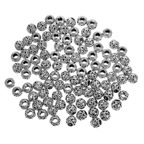 Operitacx 100 Stück Metall Spacer Perlen Große Hohler Runde Perlen für Diy Schmuckherstellung Armbänder und Kreative für Designs Operitacx 100 Stück Metall Spacer Perlen Große Hohler Runde Perlen für Diy Schmuckherstellung Armbänder und Kreative für Designs von Operitacx