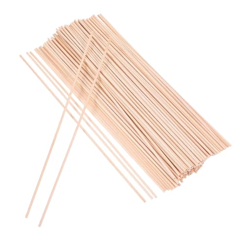 Operitacx 100 Stück Naturbelassene Holz dübelstäbe Robuste Bastelstäbe aus Holz für DIY Handwerk Vielseitige Holzstäbe zum Basteln Kreative Stäbe für Jungen und Mädchen von Operitacx