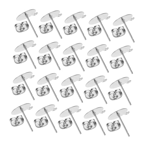 Operitacx 100 Stück Ohrstecker Rohlinge und Verschlüsse Stabile und Sichere Ohrstecker Backings für Frauen und Mädchen Stilvolle und Einzigartige Designs für Diy Schmuckherstellung von Operitacx