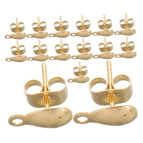 Operitacx 100 Stück Ohrstecker aus Edelstahl Dünne Leichte Ohrhaken mit Tropfen Anhänger Komfortabel für Damen für DIY Schmuckherstellung und Vielseitigen Alltagsschmuck Operitacx 100 Stück Ohrstecker aus Edelstahl Dünne Leichte Ohrhaken mit Tropfen Anhänger Komfortabel für Damen für DIY Schmuckherstellung und Vielseitigen Alltagsschmuck von Operitacx