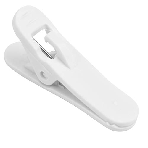 Operitacx 100 Stück Pack Ohrhörer Kabel Clip Alligator Klemme für Kabelorganisation Praktische Halterung für Kopfhörer Kompatibel mit Mobiltelefonen Headsets Weiß von Operitacx