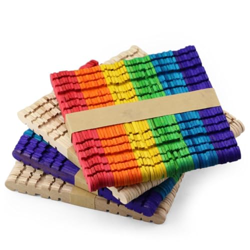 Operitacx 100 Stück Teiliges Bunte Holzstäbchen Glatt Verarbeitet für DIY Bastelprojekte Lernfarben Collage Modellbau Kreative Holzstiele für Eisstiele Kunsthandwerk Operitacx 100 Stück Teiliges Bunte Holzstäbchen Glatt Verarbeitet für DIY Bastelprojekte Lernfarben Collage Modellbau Kreative Holzstiele für Eisstiele Kunsthandwerk von Operitacx