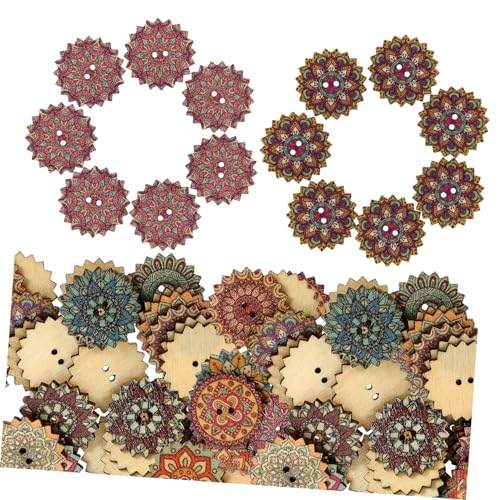 Operitacx 100 Stück Teiliges Runde Holzknöpfe Vintage Zahnradprägung Bunte Mixfarben Robuste Handgefertigte Knöpfe zum Annähen für DIY Näharbeiten und Mantelprojekte Operitacx 100 Stück Teiliges Runde Holzknöpfe Vintage Zahnradprägung Bunte Mixfarben Robuste Handgefertigte Knöpfe zum Annähen für DIY Näharbeiten und Mantelprojekte von Operitacx