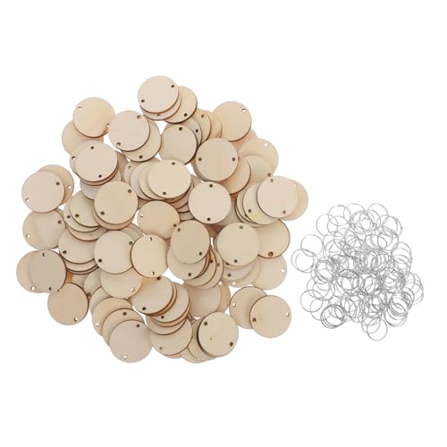 Operitacx 100 Stück Teiliges Runde Holzscheiben Rostfreien Stahlringen Blanke Holzchips zum Basteln von Geburtstags und Kalenderanhängern Vielseitig für DIY Handwerk und Geschenketiketten Operitacx 100 Stück Teiliges Runde Holzscheiben Rostfreien Stahlringen Blanke Holzchips zum Basteln von Geburtstags und Kalenderanhängern Vielseitig für DIY Handwerk und Geschenketiketten von Operitacx
