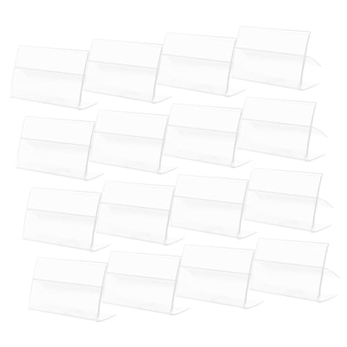 Operitacx 100 Stück Teiliges Transparentes Regal Tag Halter aus Langlebigem Kunststoff Einsetzbar für Preisschilder und Etiketten in Einzelhandel Supermärkten und Büros zur Klaren und Operitacx 100 Stück Teiliges Transparentes Regal Tag Halter aus Langlebigem Kunststoff Einsetzbar für Preisschilder und Etiketten in Einzelhandel Supermärkten und Büros zur Klaren und von Operitacx