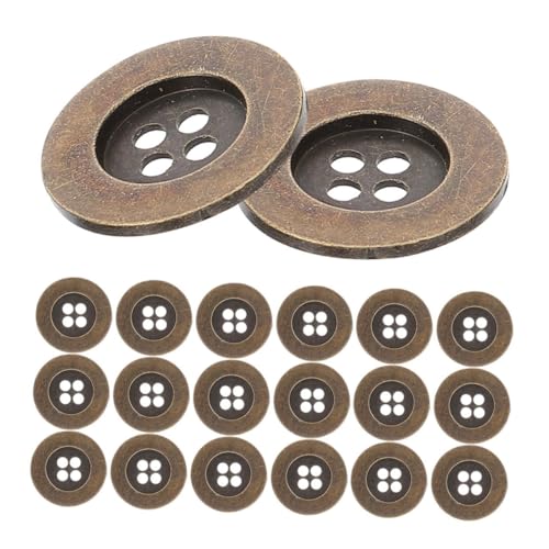 Operitacx 100 Stück Teiliges Vintage Metallknöpfe Retro Blazer Knöpfe mit Breitem Rand und Vier Löchern Antik Bronzefarben für DIY Bekleidung Mäntel Jacken und Handwerksprojekte Operitacx 100 Stück Teiliges Vintage Metallknöpfe Retro Blazer Knöpfe mit Breitem Rand und Vier Löchern Antik Bronzefarben für DIY Bekleidung Mäntel Jacken und Handwerksprojekte von Operitacx