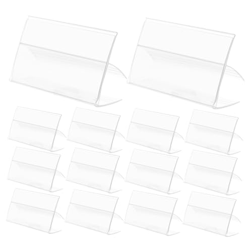 Operitacx 100 Stück Transparente Regal-etikettenhalter aus Kunststoff Wiederverwendbare Preisschild-clips für Supermarkt Einzelhandel und Büro Flexible Sichere Befestigung Geeignet für Operitacx 100 Stück Transparente Regal-etikettenhalter aus Kunststoff Wiederverwendbare Preisschild-clips für Supermarkt Einzelhandel und Büro Flexible Sichere Befestigung Geeignet für von Operitacx