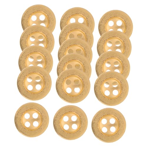 Operitacx 100 Stück Vier-augen-tasten Elektropliert Geformte Knöpfe Mäntel Knopf Nähen Zier Kleidungsstück Runde Kleidungsknöpfe Hosenknöpfe Stoffdekorationsknöpfe Golden Plastik Operitacx 100 Stück Vier-augen-tasten Elektropliert Geformte Knöpfe Mäntel Knopf Nähen Zier Kleidungsstück Runde Kleidungsknöpfe Hosenknöpfe Stoffdekorationsknöpfe Golden Plastik von Operitacx