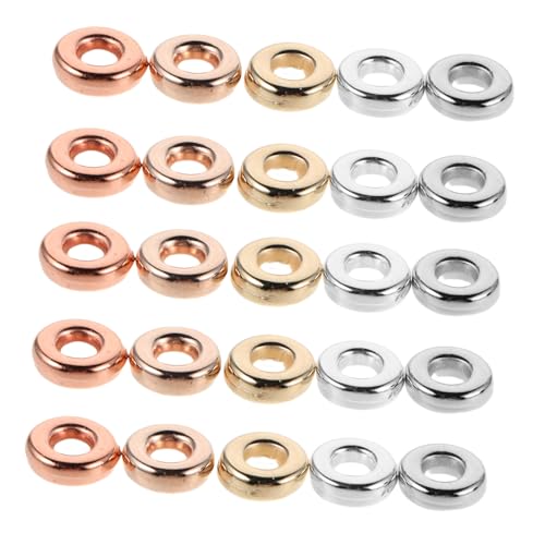 Operitacx 1000 Stück Flache Runde Spacer Perlen aus Metall Lose Schmuckperlen für DIY Armbänder Halsketten Ohrringe Farben Verschleißfest und Leicht zu Fädeln Operitacx 1000 Stück Flache Runde Spacer Perlen aus Metall Lose Schmuckperlen für DIY Armbänder Halsketten Ohrringe Farben Verschleißfest und Leicht zu Fädeln von Operitacx