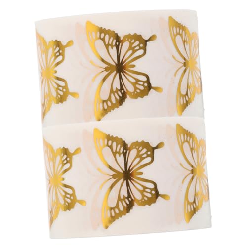 Operitacx 1000 Stück Selbstklebende Schmetterling Aufkleber Goldfolie mit Schimmerndem Metallic-Glanz Dekorative Siegelrollen für Umschläge Geschenkverpackungen und Festliche Anlässe Wie Operitacx 1000 Stück Selbstklebende Schmetterling Aufkleber Goldfolie mit Schimmerndem Metallic-Glanz Dekorative Siegelrollen für Umschläge Geschenkverpackungen und Festliche Anlässe Wie von Operitacx