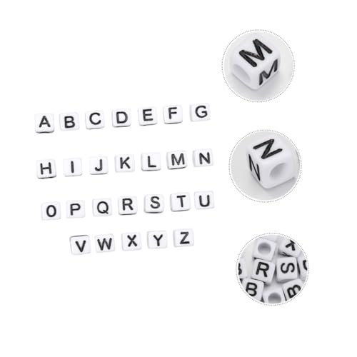 Operitacx 100St Perlen des englischen Alphabets DIY-Perlen Alphabetperlen Schmuck Buchstabenperlen quadratische Perlen Acrylperlen Anzahl Anhänger Perlen Spielzeug Kind Operitacx 100St Perlen des englischen Alphabets DIY-Perlen Alphabetperlen Schmuck Buchstabenperlen quadratische Perlen Acrylperlen Anzahl Anhänger Perlen Spielzeug Kind von Operitacx