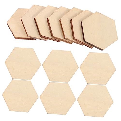 Operitacx 100Stück Sechseckige Holzstücke Rustikale DIY Holzformen für Hochzeit und Weihnachten Bastelmaterialien für Dekorationen Operitacx 100Stück Sechseckige Holzstücke Rustikale DIY Holzformen für Hochzeit und Weihnachten Bastelmaterialien für Dekorationen von Operitacx