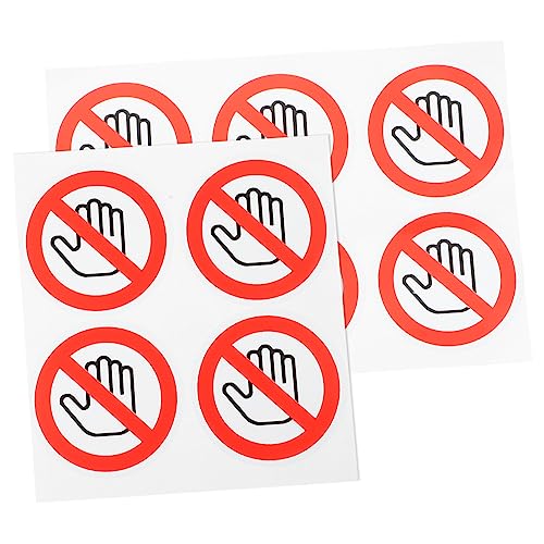 Operitacx 10Stücke Berühren Aufkleber Selbstklebende Warnschilder für Gefährliche Geräte Sicherheitszeichen für Lager Fabriken und Baustellen Operitacx 10Stücke Berühren Aufkleber Selbstklebende Warnschilder für Gefährliche Geräte Sicherheitszeichen für Lager Fabriken und Baustellen von Operitacx