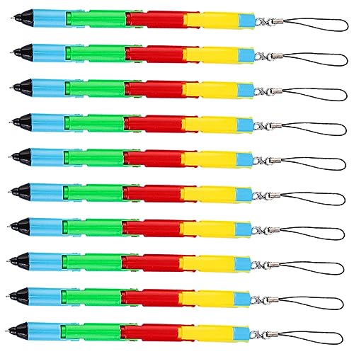 Operitacx 10Stücke Biegsame Kugelschreiber Faltbare Schreibstifte für Kreativer Stapelstift für Entspannendes Schreiben und Zeichnen für Schulbedarf und Klassenpreise von Operitacx