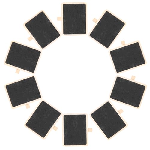 Operitacx 10Stücke Kreative Mini Message Board Clips Holz Memo Clips für Fotos Nachrichten und Notizen für Büro und Zuhause Platzsparendes Design von Operitacx