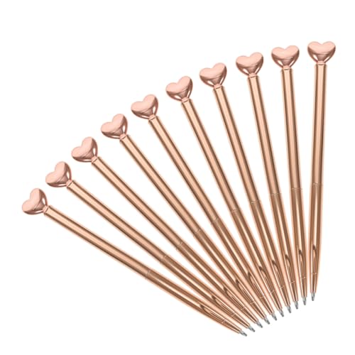Operitacx 10Stücke Kugelschreiber Elegante Metall Stifte mit Glatter Mittlere Spitze für Valentinstag Hochzeitsgeschenke Büro und Schule Roségold Operitacx 10Stücke Kugelschreiber Elegante Metall Stifte mit Glatter Mittlere Spitze für Valentinstag Hochzeitsgeschenke Büro und Schule Roségold von Operitacx