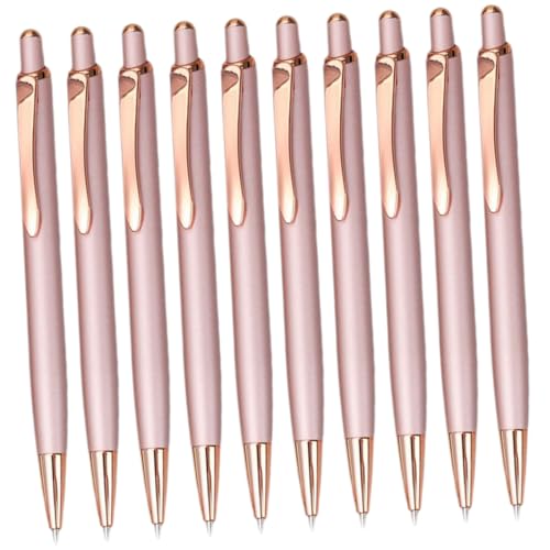 Operitacx 10Stücke Roségoldene Kugelschreiber mit Feiner Spitze Metall Stifte für Notizen Journaling Basteln und Tägliche Verwendung Design für Männer und Frauen Operitacx 10Stücke Roségoldene Kugelschreiber mit Feiner Spitze Metall Stifte für Notizen Journaling Basteln und Tägliche Verwendung Design für Männer und Frauen von Operitacx