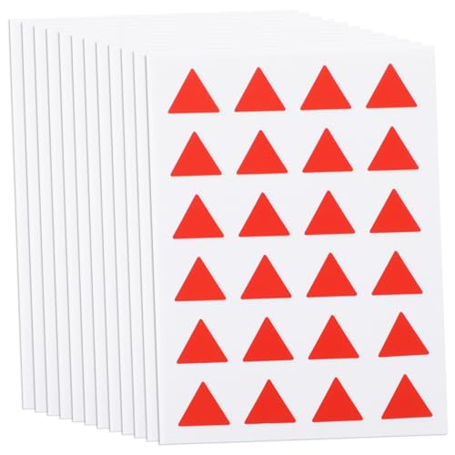 Operitacx 12 Blatt Selbstklebende Dreiecks Label Aufkleber Rot Praktische Markierungspunkte für Vorratsdosen DIY Beschriftbare Etiketten Dekorative Sticker für Organisation und Lagerung Operitacx 12 Blatt Selbstklebende Dreiecks Label Aufkleber Rot Praktische Markierungspunkte für Vorratsdosen DIY Beschriftbare Etiketten Dekorative Sticker für Organisation und Lagerung von Operitacx