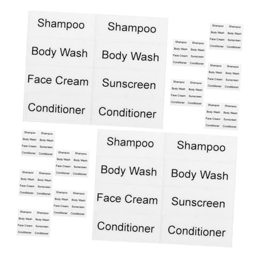 Operitacx 12 Blatt Transparente Selbstklebende Etiketten für Reise Kosmetikflaschen Wasserfest Klar Lesbar Geeignet für Shampoo Lotion und Hautpflegeprodukte für Einfache Operitacx 12 Blatt Transparente Selbstklebende Etiketten für Reise Kosmetikflaschen Wasserfest Klar Lesbar Geeignet für Shampoo Lotion und Hautpflegeprodukte für Einfache von Operitacx