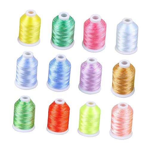 Operitacx 12 Rollen Farben Computer Stickgarn Set pro Rolle Vielseitige Stickgarne für Kreuzstich Diy Projekte und Bastelarbeiten für Langlebig und Praktisch Operitacx 12 Rollen Farben Computer Stickgarn Set pro Rolle Vielseitige Stickgarne für Kreuzstich Diy Projekte und Bastelarbeiten für Langlebig und Praktisch von Operitacx