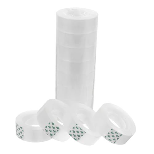 Operitacx 12 Rollen Klarer Klebeband Transparentes Klebeband für Bastelprojekte Verpackung Büro und Zuhause Vielseitig Stark Haftend für Diy und von Operitacx