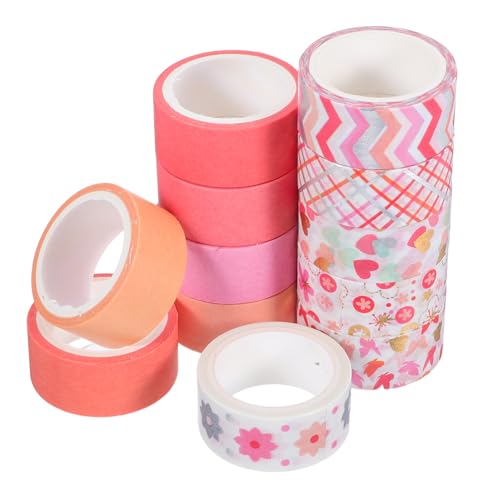 Operitacx 12 Rollen Washi Tape Aesthetic Scrapbooking Klebeband für Journaling und Diy Projekte Dekorative Designs für Schülerbedarf Vielseitig Einsetzbar und Benutzerfreundlich von Operitacx