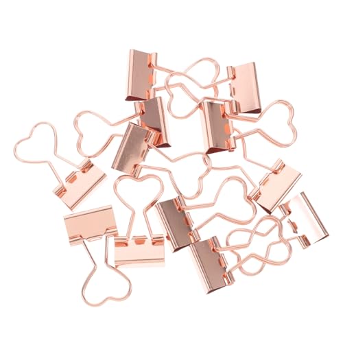 Operitacx 12 Stück Binder Clips Roségold Büroklammern für Dokumente Papers und Notizen Vielseitige Klemmen zur Organisation von Büromaterialien und Unterlagen Operitacx 12 Stück Binder Clips Roségold Büroklammern für Dokumente Papers und Notizen Vielseitige Klemmen zur Organisation von Büromaterialien und Unterlagen von Operitacx