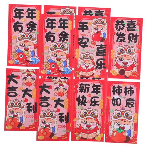 Operitacx 12 Stück Chinesische Neujahrs-glücksumschläge aus Dickem Papier mit Pferde-motiv Traditionelle Rote Geldumschläge für Frühlingsfest und Familienfeiern Operitacx 12 Stück Chinesische Neujahrs-glücksumschläge aus Dickem Papier mit Pferde-motiv Traditionelle Rote Geldumschläge für Frühlingsfest und Familienfeiern von Operitacx